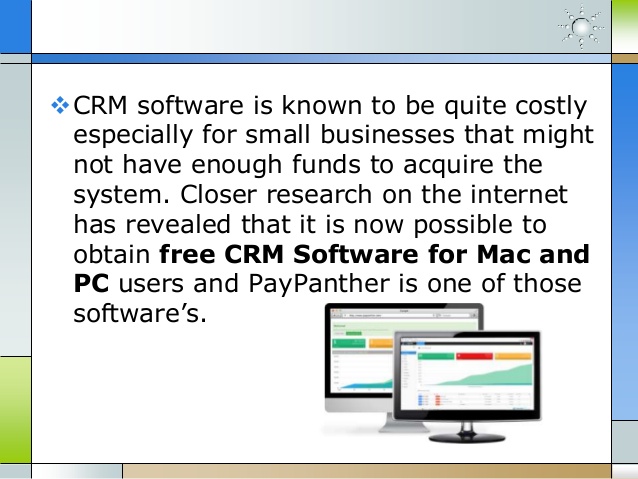Free crm software for mac small business